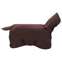 VidaXL Paardendeken volledig donkerbruin polyester - thumbnail