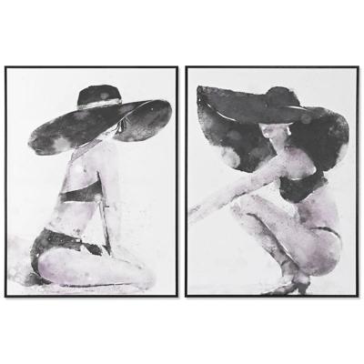 Schilderij DKD Home Decor Hoed (90 x 4 x 120 cm) (2 Stuks)