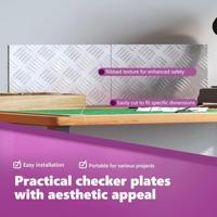 VidaXL Trap tread rechthoekig 2 pcs zilver 40 x 20 cm aluminium - thumbnail