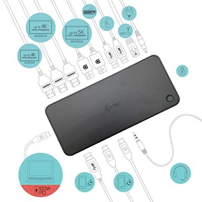 i-tec USB 3.0 / USB-C / Thunderbolt, 3x 4K Docking Station + Power Delivery 100W dockingstation - thumbnail