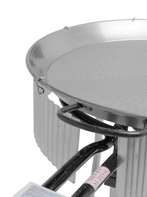 Windscherm voor Paëlla-standaard Optimgas Grijs Staal