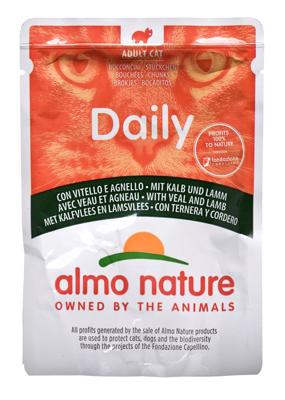 Almo Nature Daily Kalfsvlees en lamsvlees 70 g