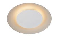 Lucide FOSKAL - Plafonnière - Ø 21,5 cm - LED - 1x6W 2700K - Wit - thumbnail