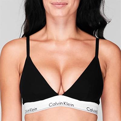 Calvin Klein Triangle Bralette dames - Unlined - Bh zonder beugel - Triangle bh - Katoen modal