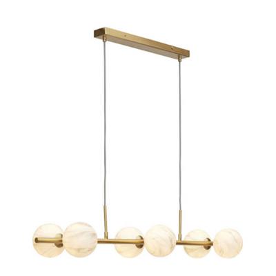 its about RoMi Hanglamp 'Carrara' 6-lamps, Marmerlook, kleur Wit