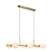 its about RoMi Hanglamp 'Carrara' 6-lamps, Marmerlook, kleur Wit - thumbnail