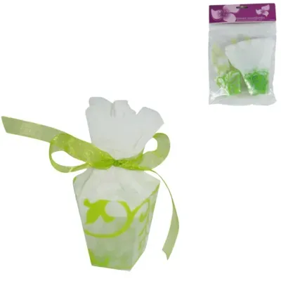Miss france geschenkverpakking groen 5 cm set van 6 | 24 stuks