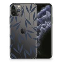 Apple iPhone 11 Pro | TPU Case | Leaves Blue - thumbnail
