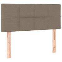 Boxspring met matras stof taupe 90x200 cm - thumbnail
