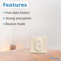 Shelly Shelly BLU H&T Ivory Temperatuursensor en luchtvochtigheidssensor Bluetooth - thumbnail