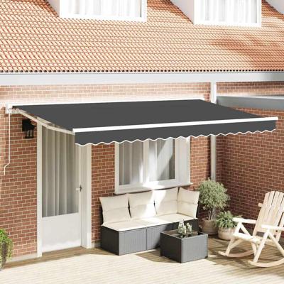 VidaXL Vervangingsdoek voor zonnescherm antraciet 380 x 195 cm