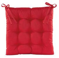 Stoelkussen gewatteerd 38x38cm rood Anna's Collection - Annas collection - thumbnail
