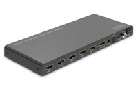 Digitus DS-55345 HDMI-switch 4 + 2 poorten LED-weergave, Met afstandsbediening, Ultra HD-geschikt, Met metalen behuizing, Individueel schakelbaar, Met - thumbnail