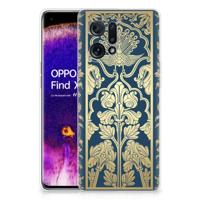 OPPO Find X5 | TPU Case | Beige Flowers - thumbnail