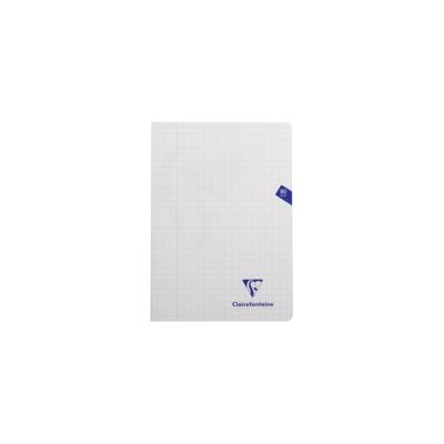 Clairefontaine schrift mimesys voor ft A4, 80 bladzijden, kaft in PP, geruit 10 mm, geassorteerde kleuren