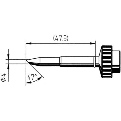 Ersa 0612WDLF Soldeerpunt Schuin Grootte soldeerpunt 4 mm Inhoud: 1 stuk(s)