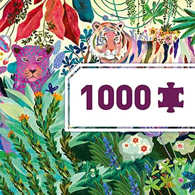 Puzzelgalerij 1000 stuks - regenboog tijger DJECO meerkleurig