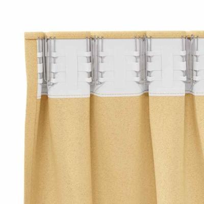 VidaXL Zwart-out gordijnen met ringen 2 pcs beige 260 x 140 cm