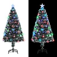 Kerstboom met LED en standaard 120 cm glasvezel - thumbnail