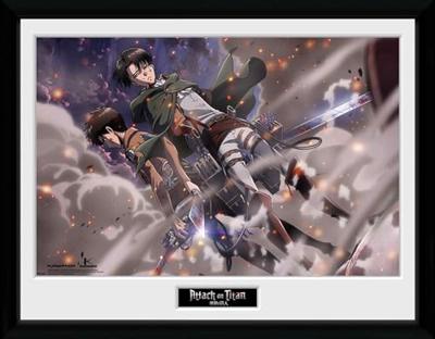 Attack on Titan Framed Print - Smoke Blast Attack on Titan Framed Print - Smoke Blast