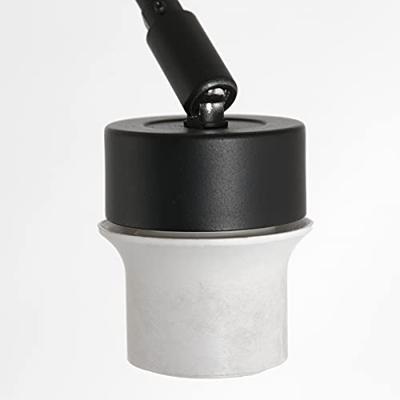 Steinhauer Vloerlamp instelbaarPrestige Chic zwart met strokleurige kap - 3793ZW