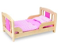 Pintoy P07541 Groot Houten Poppenbed 53cm - thumbnail