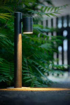 Lucide ARNE-LED - Sokkellamp - Ø 6,3 cm - LED - GU10 - 1x5W 2700K - IP44 - Zwart