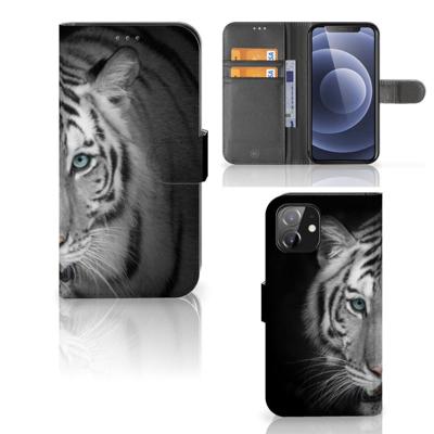 iPhone 12 | 12 Pro (6.1") | Telefoonhoesje | Met pasjeshouder | Tijger