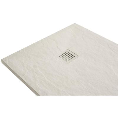 Wiesbaden Stonea Douchebak - Antislip - Composiet - 900x1200x30mm - Inkortbaar - Beige