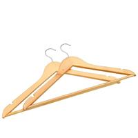 50-delige Kledinghangerset anti-slip hardhout - thumbnail