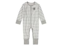 bellybutton Baby meisjes / jongens slaapoverall met omkeerbaar voetdeel, met bio-katoen (74, Grijs/wit) - thumbnail