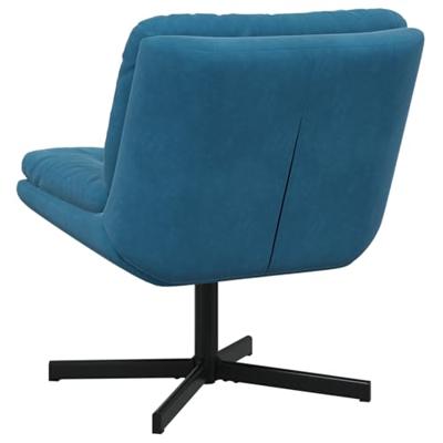 Draaibare Relaxstoel Blauw 63 x 75 x 76 cm Fluweel