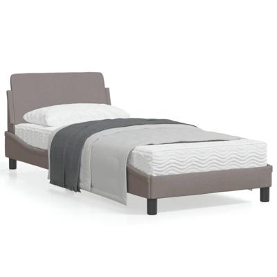 Bedframe met hoofdeinde "Dover" 90x200 cm stof taupe