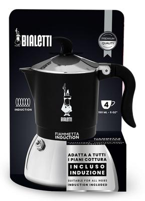 Italiaanse Koffiepot Bialetti FIAMMETTA INDUCT Zwart Aluminium 4 Koppar - thumbnail