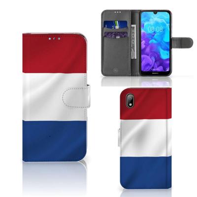 Huawei Y5 (2019) | Bookstyle Case | Nederlandse Vlag | Portemonnee hoesje