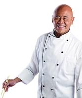 Ken Hom wokpan met greep 27 cm staal zwart/zilver - thumbnail