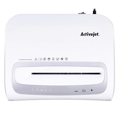 Activejet ASH-1602M papiervernietiger Microversnippering 60 dB 22,8 cm Zwart, Zilver, Wit