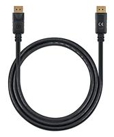 Manhattan 355568 DisplayPort-kabel DisplayPort Aansluitkabel DisplayPort-stekker, DisplayPort-stekker 1.00 m Zwart Afgeschermd (drievoudig), PVC-mantel, - thumbnail