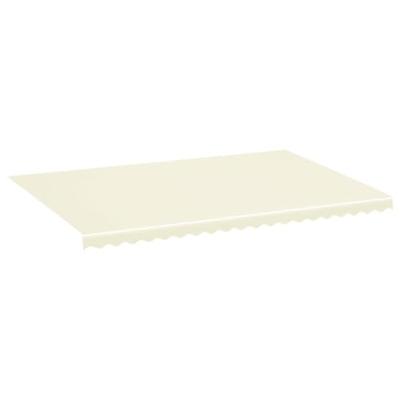 VidaXL Vervangingsdoek voor luifel 5x3,5 m crèmekleurig