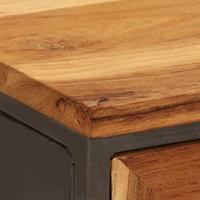 VidaXL Dressoir 65x30x70 cm gerecycled teakhout en staal - thumbnail