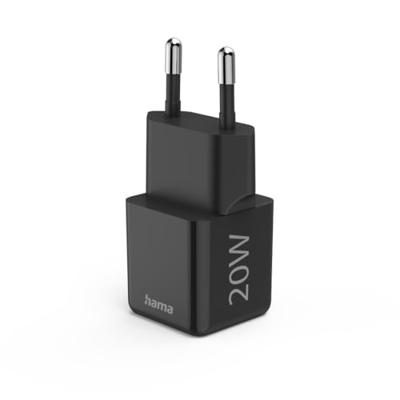 Hama Fast Charger USB-C PD/Qualcomm® Super-Mini Charger 20 W Oplader Zwart - thumbnail