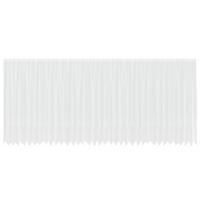 VidaXL Kantgordijn met gordijnen bloemen wit 200 x 900 cm polyester - thumbnail