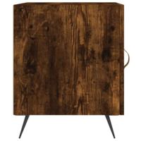 Nachtkastjes 2 st 40x40x50 cm bewerkt hout gerookt eikenkleurig - thumbnail