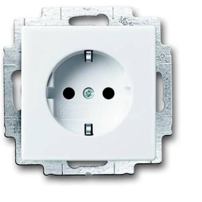Busch-Jaeger inbouwwandcontactdoos met randaarde 20 EUCBLI-84 studiowit