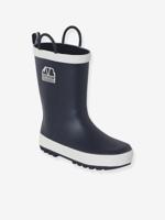 Regenlaarzen rubber kind collectie kleuterschool marineblauw - thumbnail