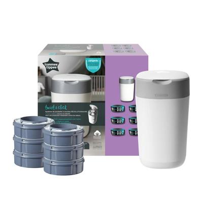 Startpakket luieremmer TOMMEE TIPPEE Twist & Click + 6 navullingen wit