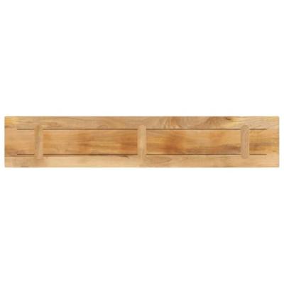 Tafelblad rechthoekig 160x40x2,5 cm massief ruw mangohout