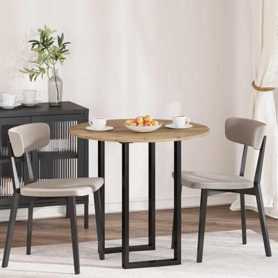 Tafelblad artisanaal eikenkleurig 80 x 80 x 1.5 cm Bewerkt hout Tafelblad artisanaal eikenkleurig 80 x 80 x 1.5 cm Bewerkt hout