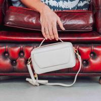 Dames leren handtas - gebroken wit - MŌSZ Naomi - thumbnail