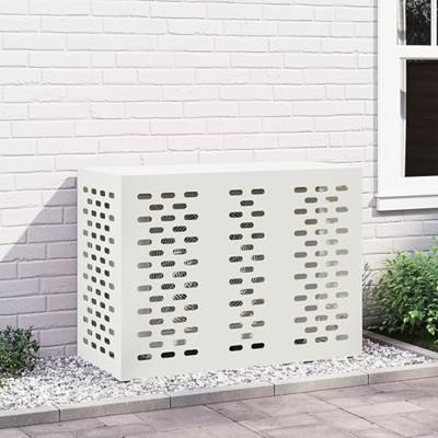 VidaXL Airconditioner hoes wit 110 x 50 x 80 cm staal VidaXL Airconditioner hoes wit 110 x 50 x 80 cm staal
